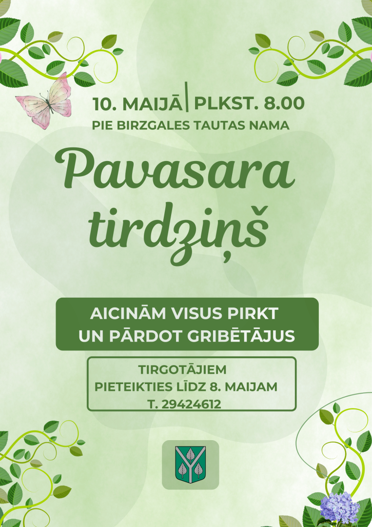 Pavasara tirdziņš Birzgalē