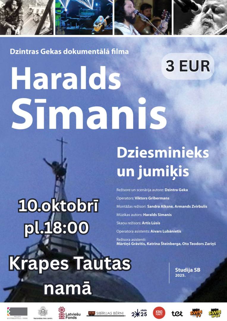 Kinofilma “Haralds Sīmanis. Dziesminieks un jumiķis” Krapē
