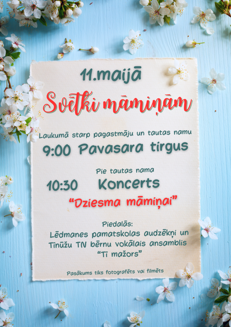Koncerts “Dziesma māmiņai" Lēdmanē