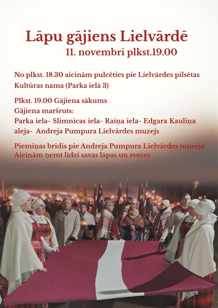 Lāpu gājiens Lielvārdē
