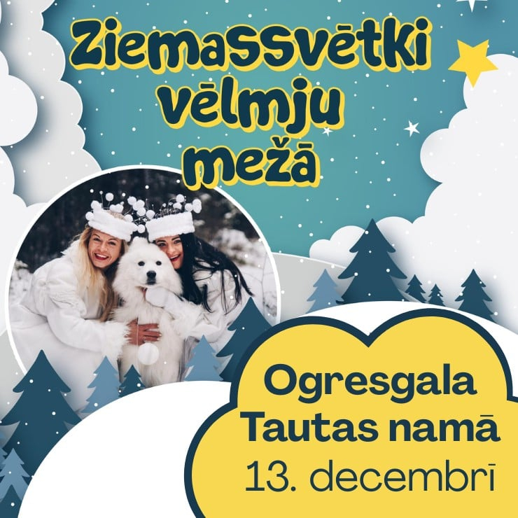 Muzikāla izrāde bērniem ZIEMASSVĒTKI VĒLMJU MEŽĀ Ogresgalā