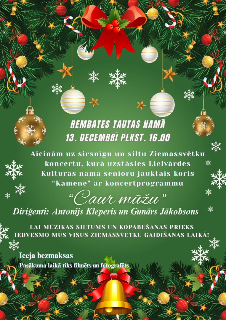 Ziemassvētku koncerts "Caur mūžu" Rembatē