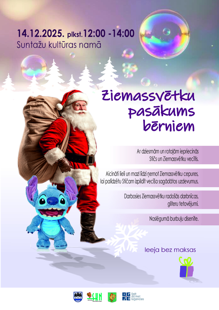 Ziemassvētku pasākums bērniem Suntažos
