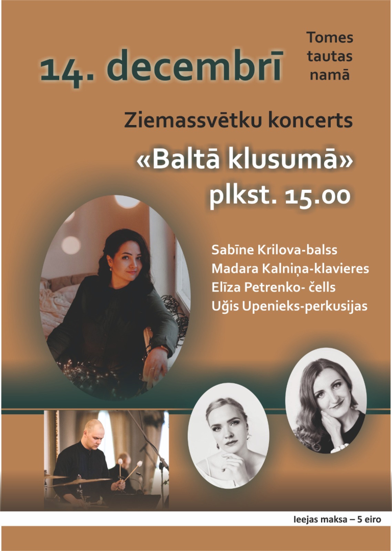 Ziemassvētku koncerts "Baltā klusumā" Tomē