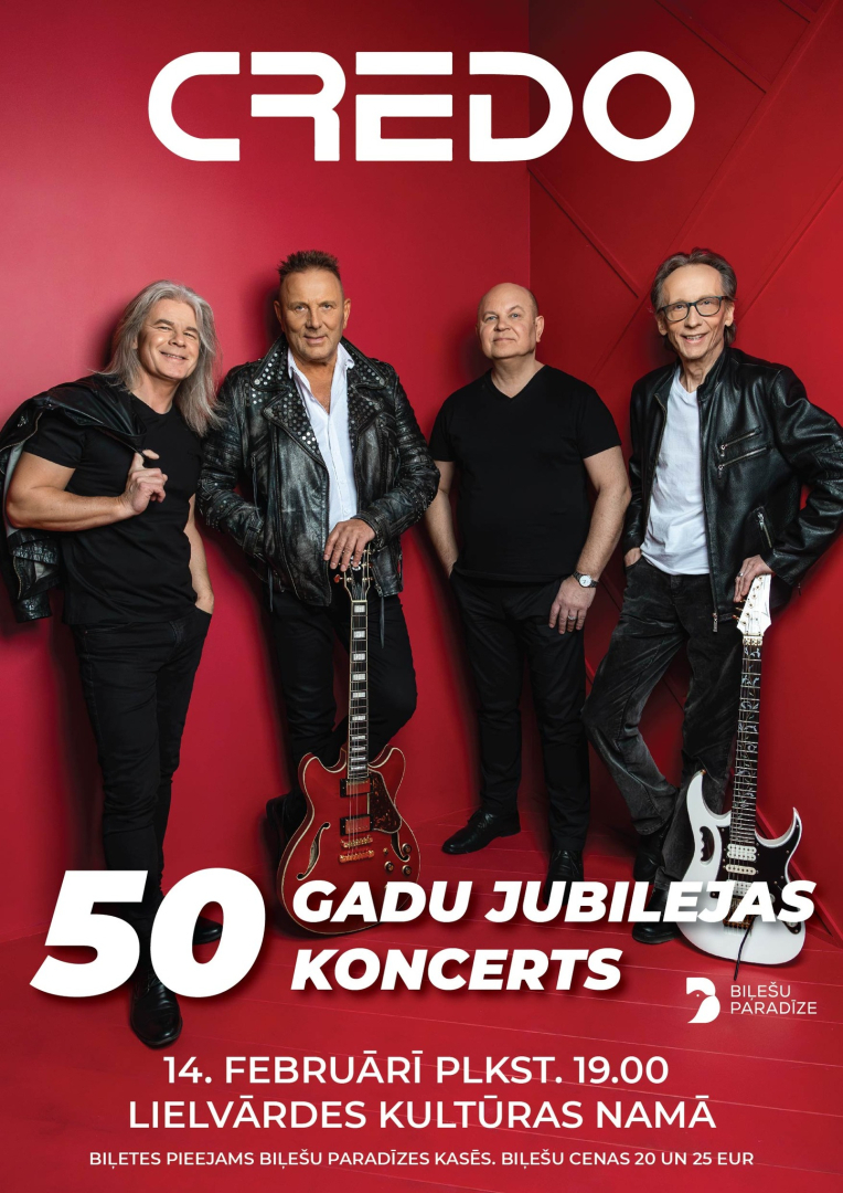 Grupas CREDO 50 gadu jubilejas koncerts Lielvārdē
