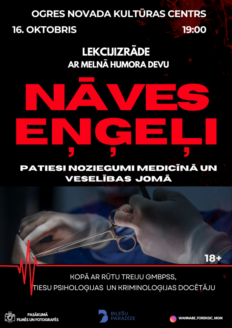 Rūtas Treijas lekcijizrāde NĀVES EŅĢEĻI Ogrē