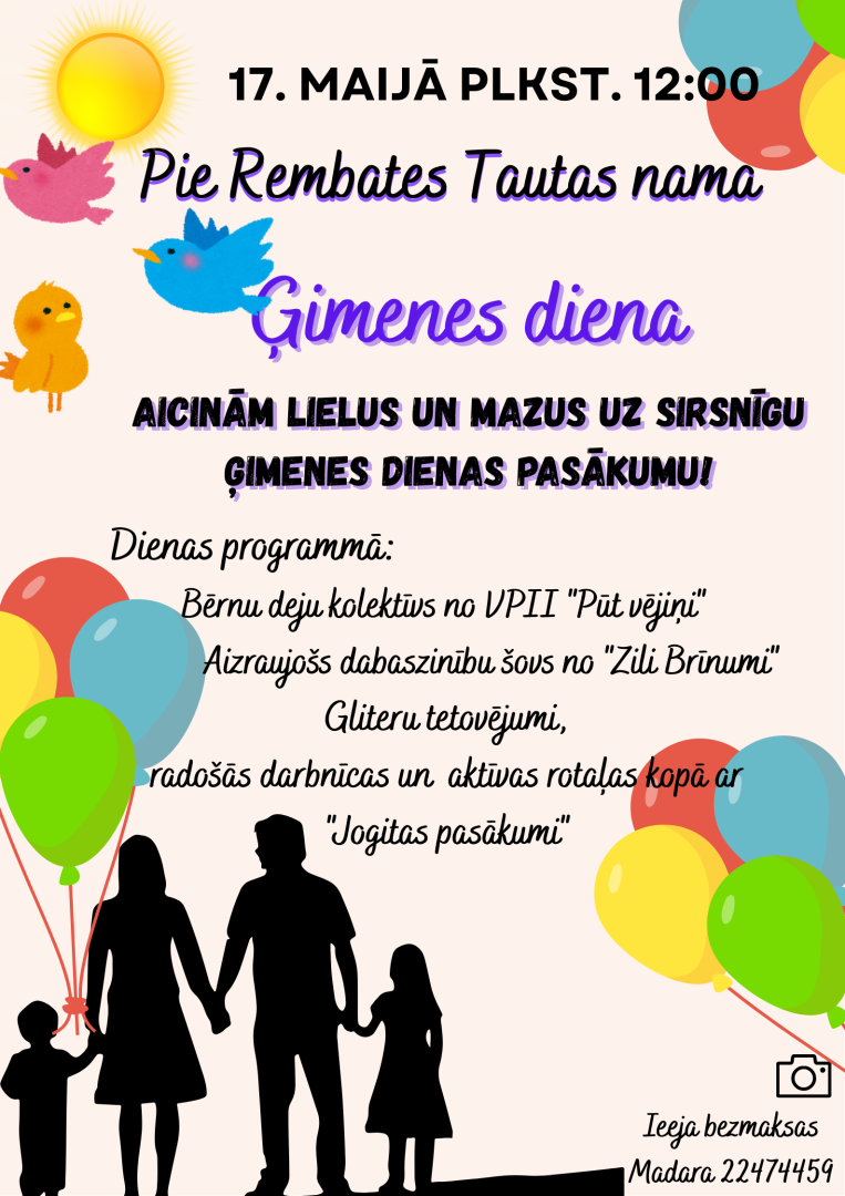 Ģimenes dienas pasākums Rembatē
