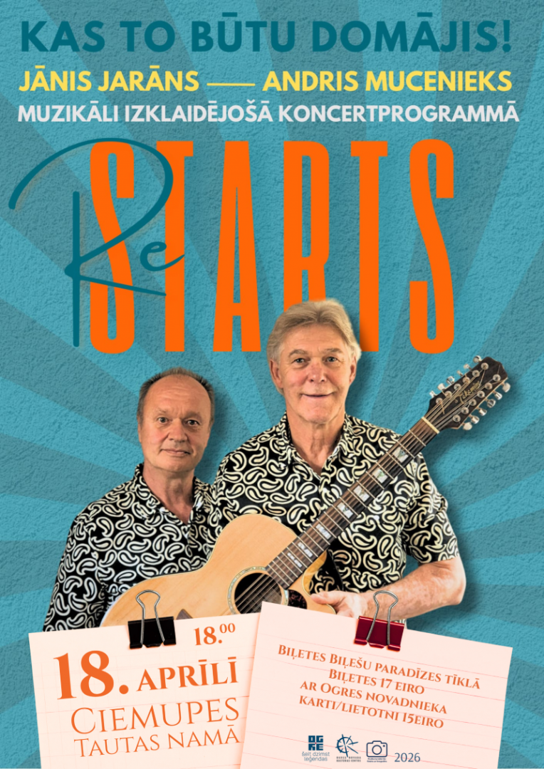 Muzikāli izklaidējoša programma "Restarts" Ciemupē