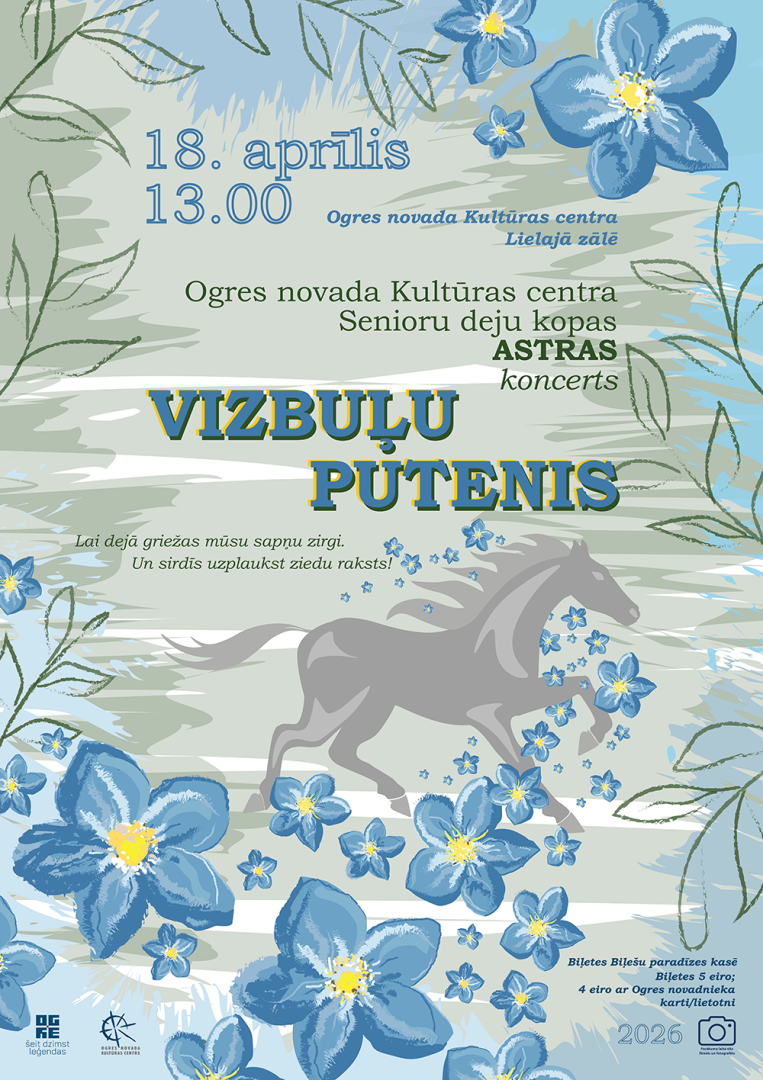 Senioru deju kopas ASTRAS koncerts VIZBUĻU PUTENIS Ogrē