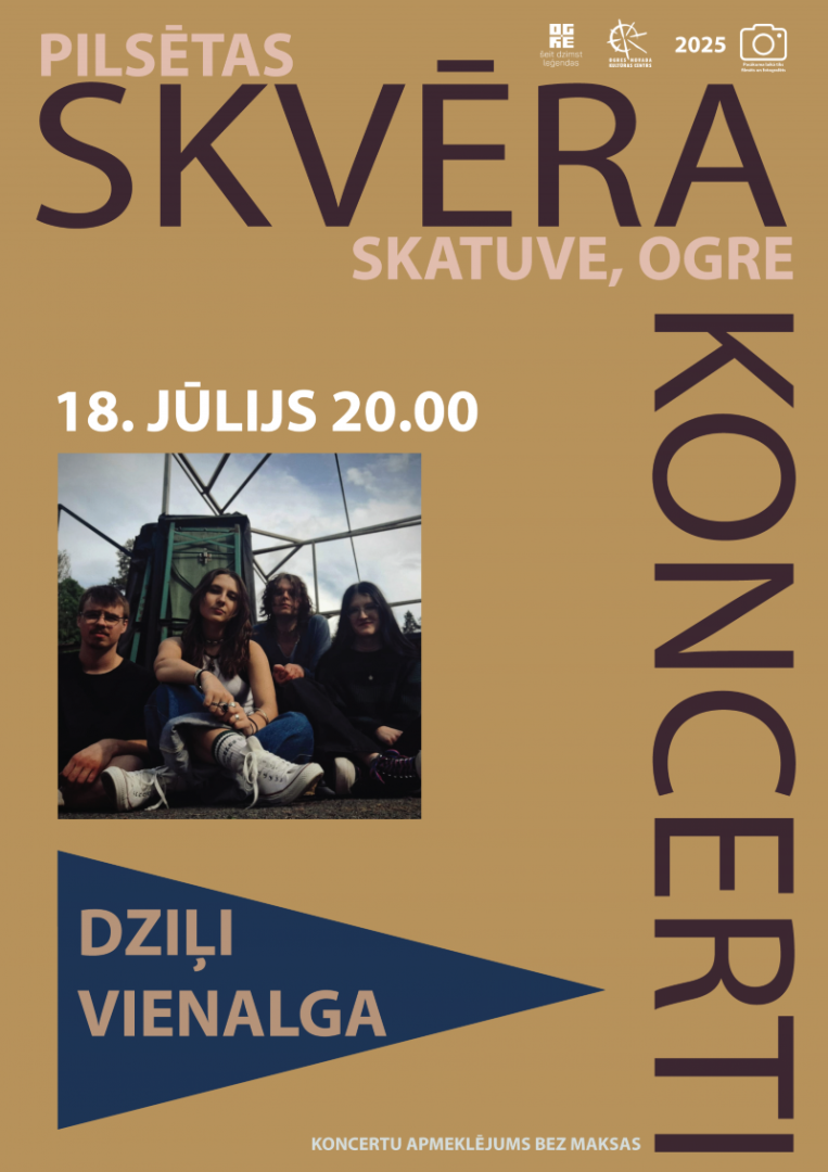 Skvēra koncerts - grupa DZIĻI VIENALGA Ogrē