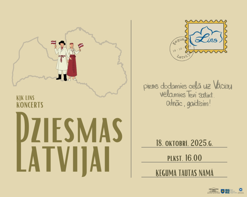 Ķeguma Tautas nama jauktā kora "Lins" koncerts "Dziesmas Latvijai" Ķegumā