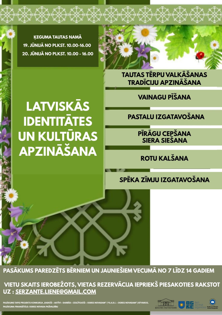 Vasaras saulgriežiem veltīts pasākums bērniem Ķegumā