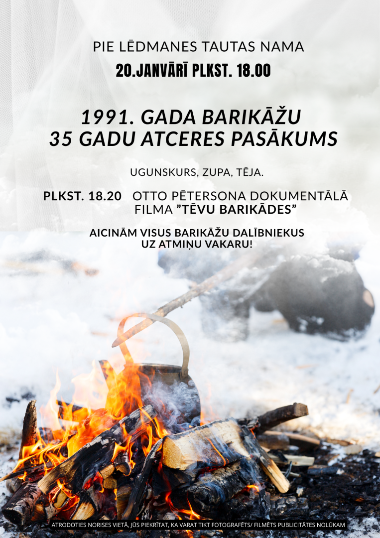 1991. gada barikāžu 35 gadu atceres pasākums Lēdmanē