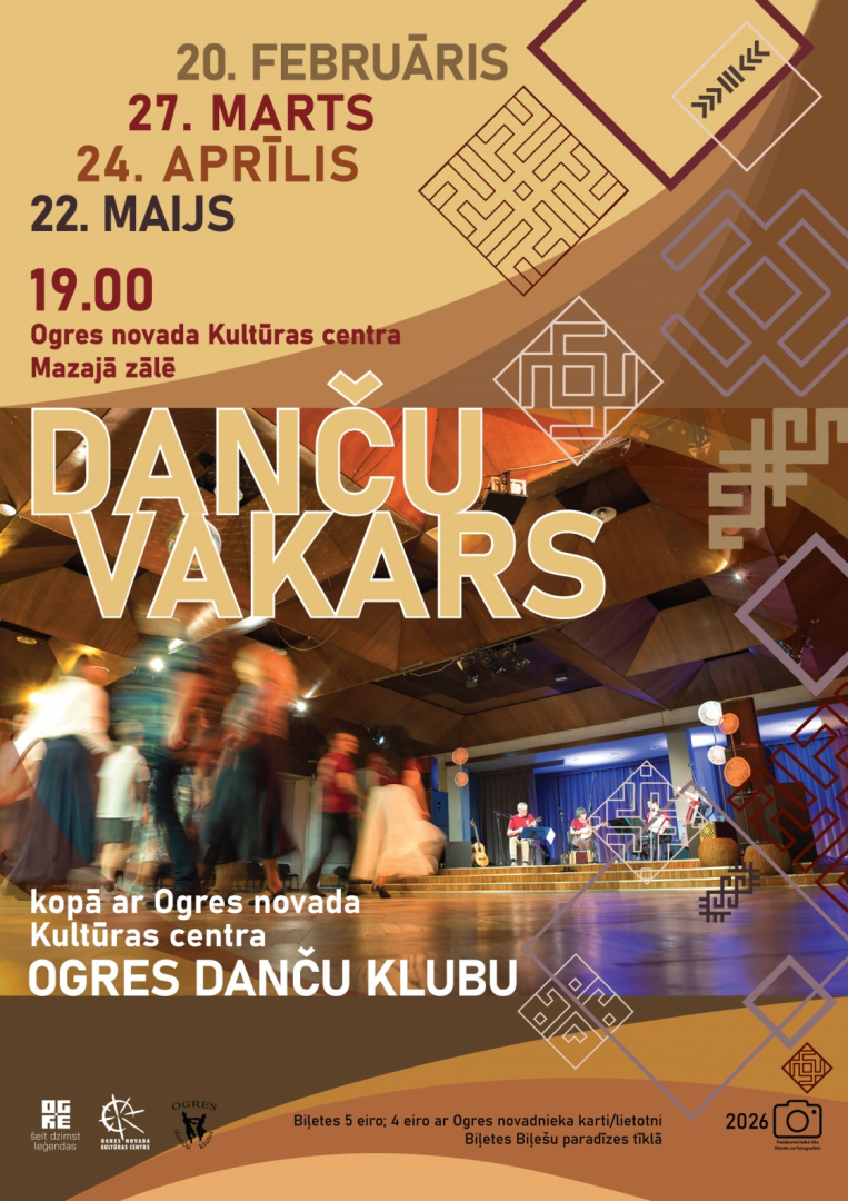 "Danču vakars" kopā ar Ogres danču klubu Ogrē