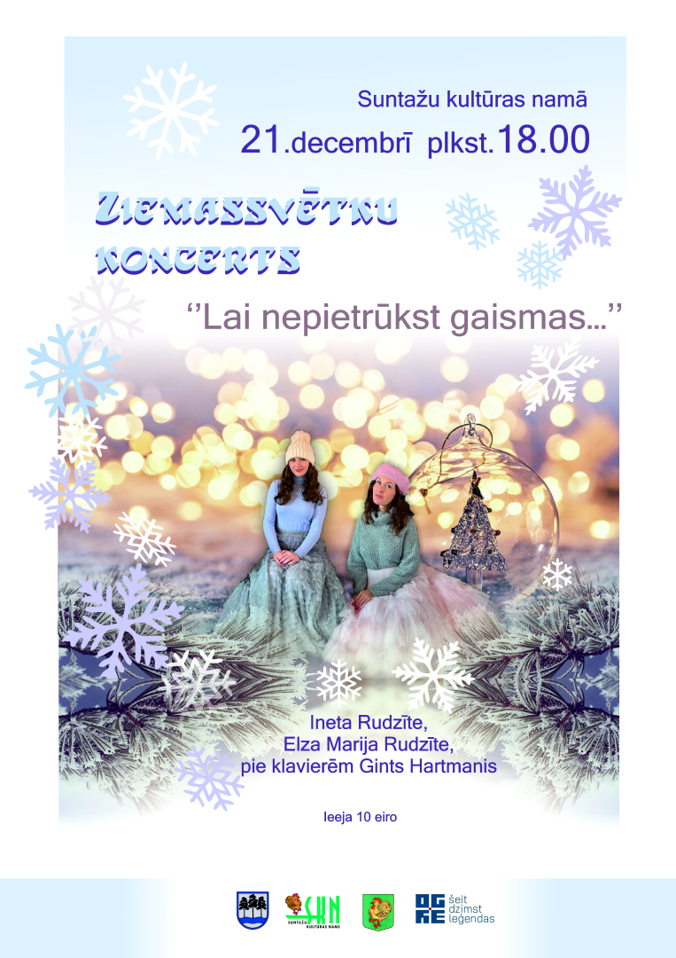 Ziemassvētku koncerts "Lai nepietrūkst gaismas…" Suntažos