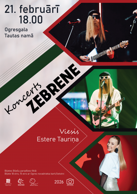 Koncerts ZEBRENE Ogresgalā