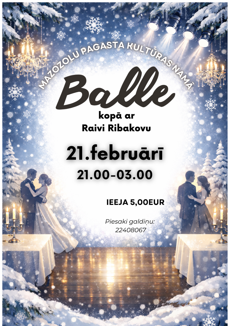 Balle kopā ar Raivi Ribakovu Mazozolos