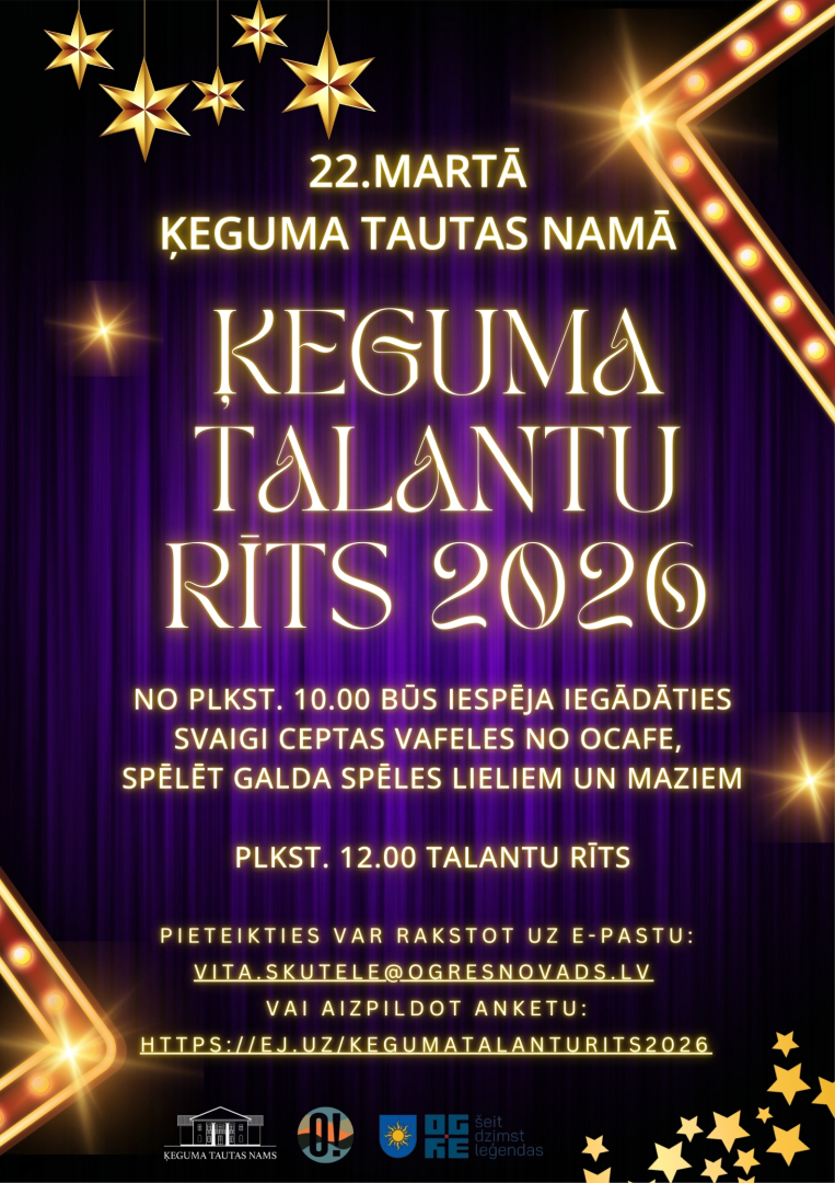 Ķeguma talantu rīts 2026