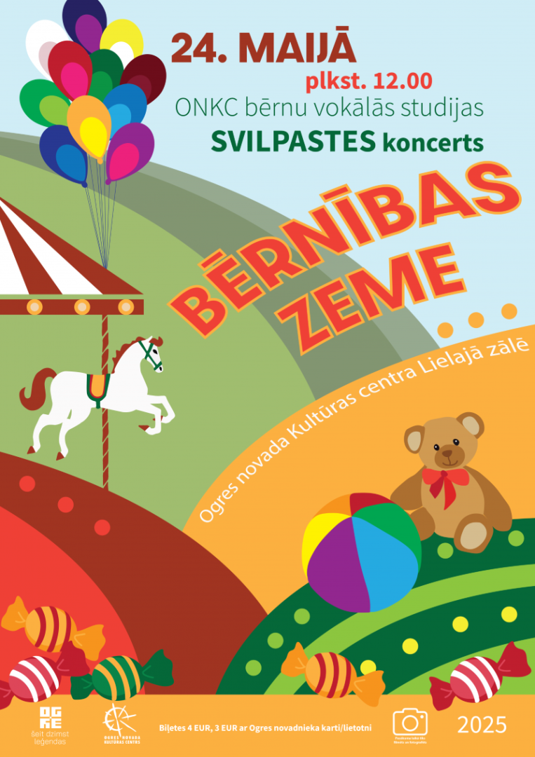 Bērnu vokālās studijas SVILPASTES koncerts Ogrē