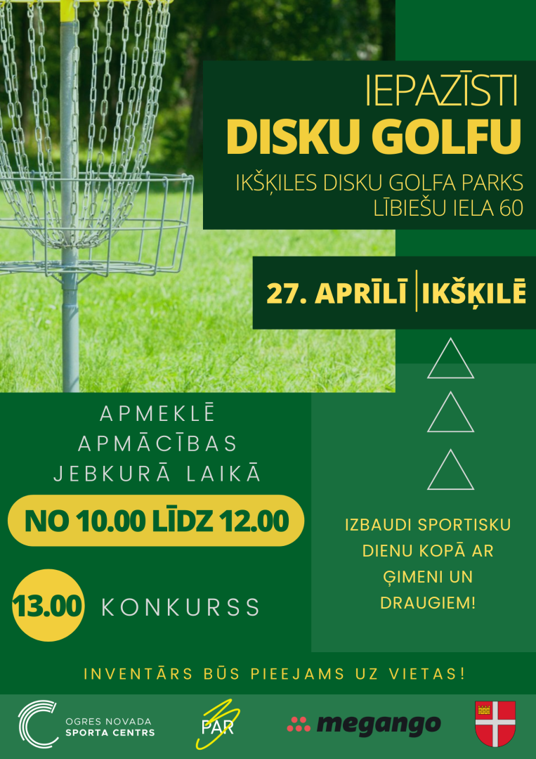 Pasākums IEPAZĪSTI DISKU GOLFU Ikšķilē