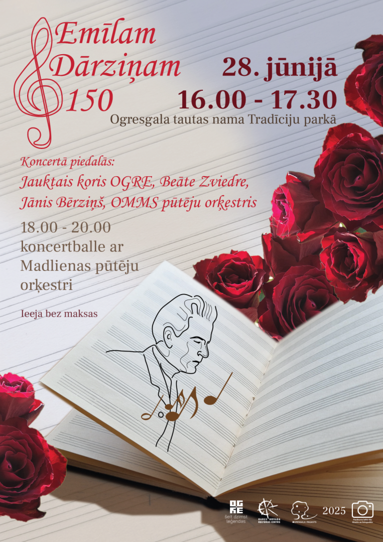 Koncerts Emīlam Dārziņam - 150 Ogresgalā