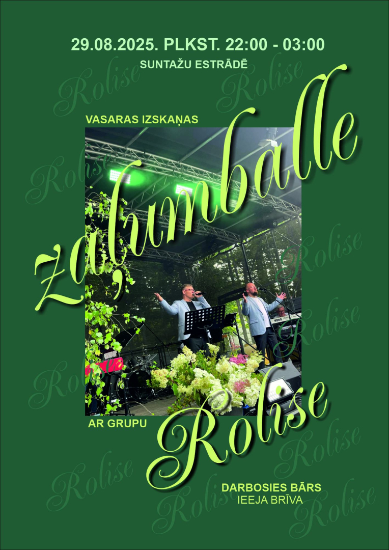Vasaras izskaņas zaļumballe Suntažos