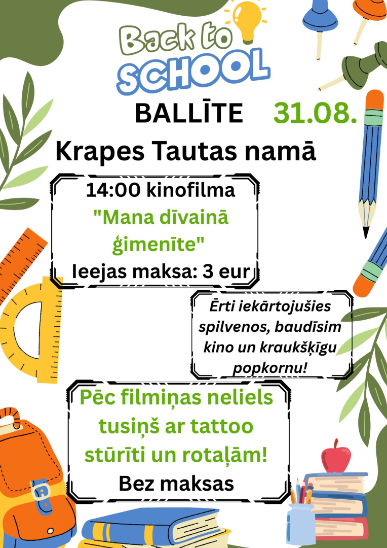 Ballīte ATPAKAĻ UZ SKOLU Krapē