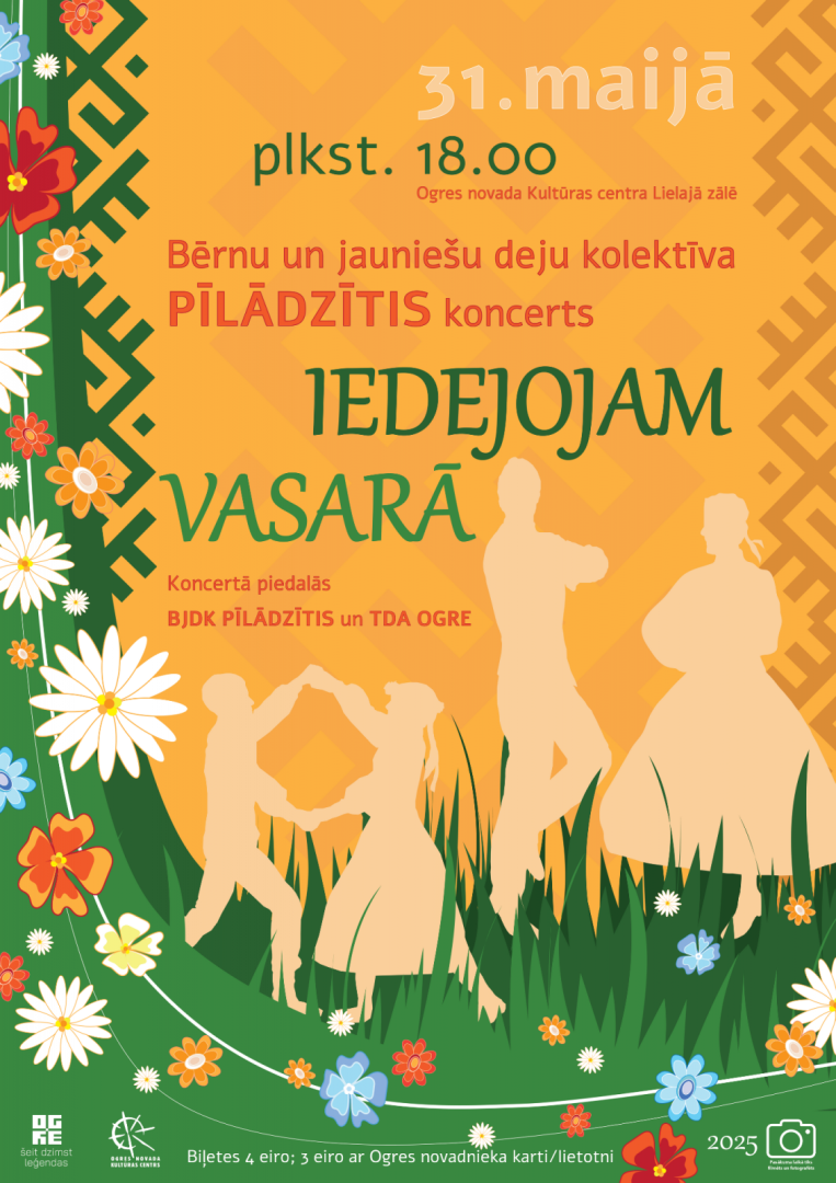 Bērnu un jauniešu deju kolektīva PĪLĀDZĪTIS koncerts IEDEJOJAM VASARĀ Ogrē