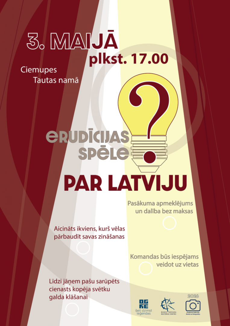 Erudīcijas spēle PAR LATVIJU Ciemupē
