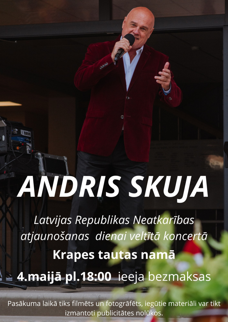 Andra Skujas koncerts Krapē