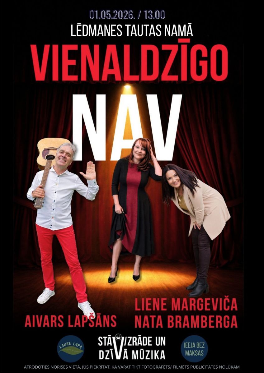 Stāvizrāde un dzīvā mūzika Lēdmanes tautas namā 