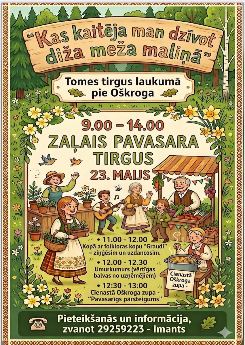 Zaļais pavasara tirgus Tomē 