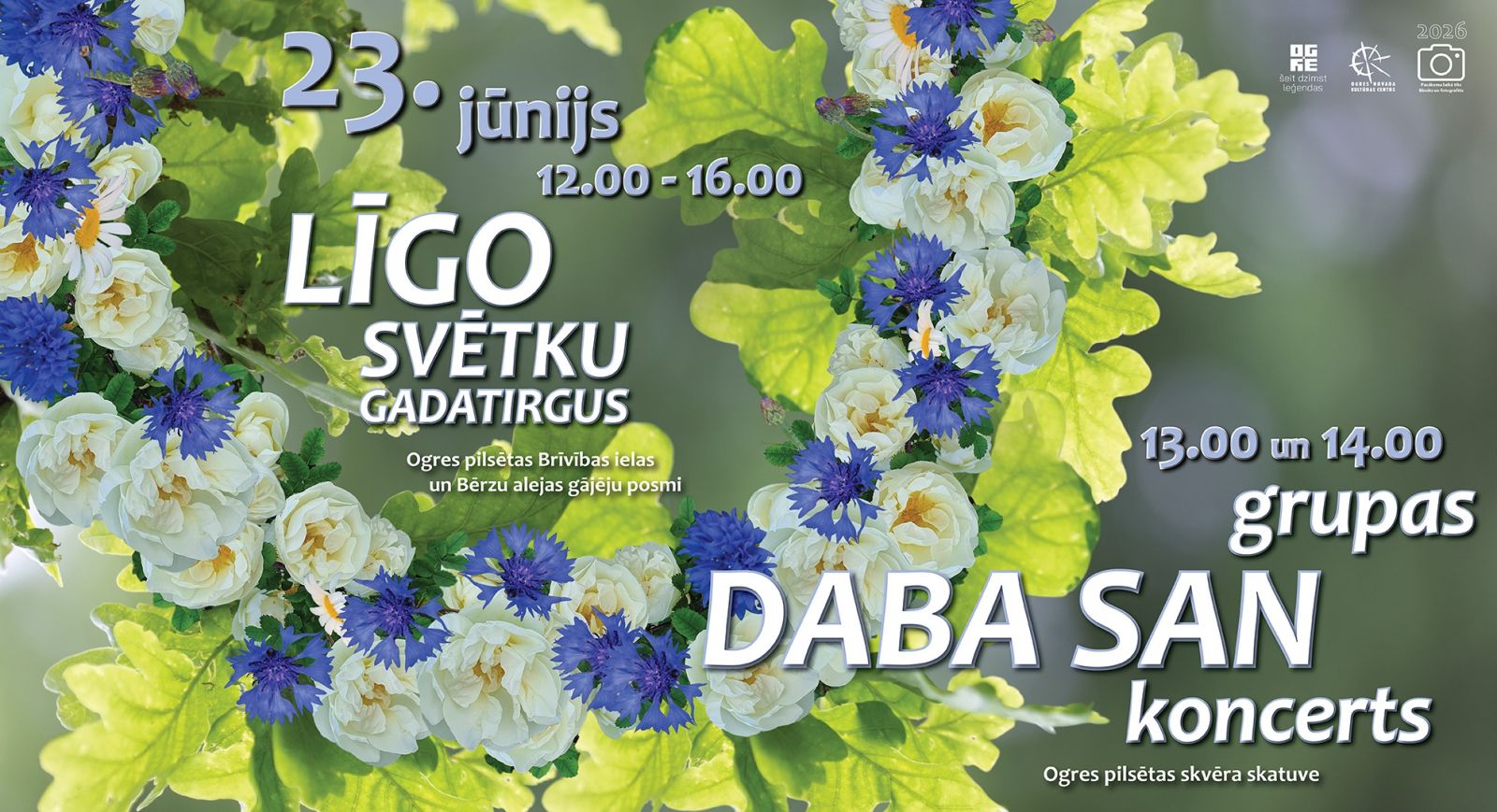 LĪGO SVĒTKU GADATIRGUS un grupas DABA SAN koncerts 
