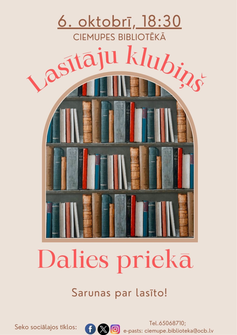 lasītāju klubiņa DALIES PRIEKĀ tikšanās Ciemupē