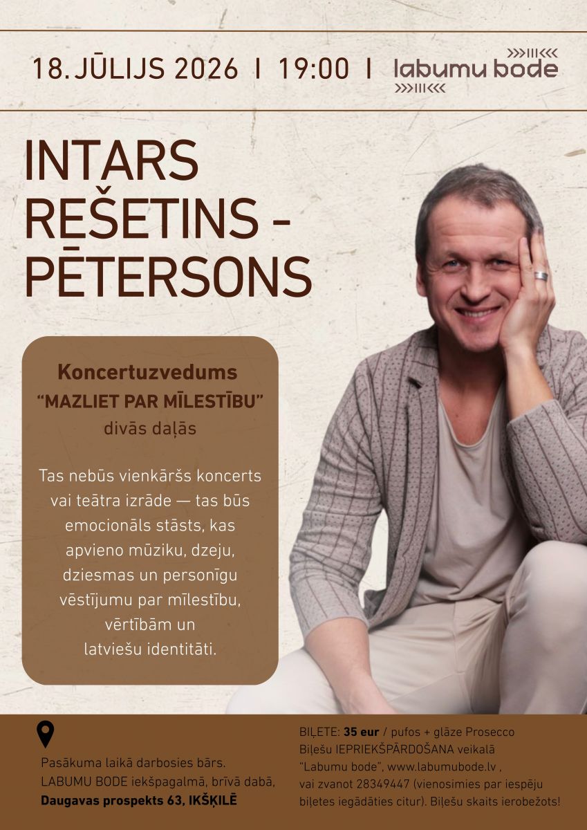 Koncertuzvedums “Mazliet par mīlestību” Ikšķilē