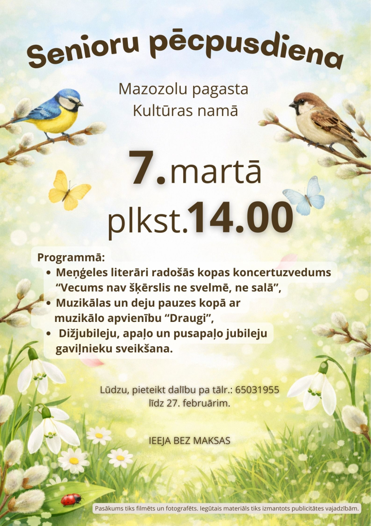 Senioru pēcpusdiena Mazozolos