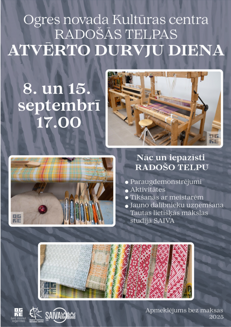 Atvērto durvju diena un jauno dalībnieku uzņemšana ONKC Radošajā telpā Ogrē