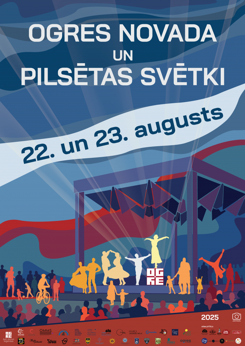 Aicinām sajust svētku burvību OGRES NOVADA UN PILSĒTAS SVĒTKOS 22. un 23. augustā.