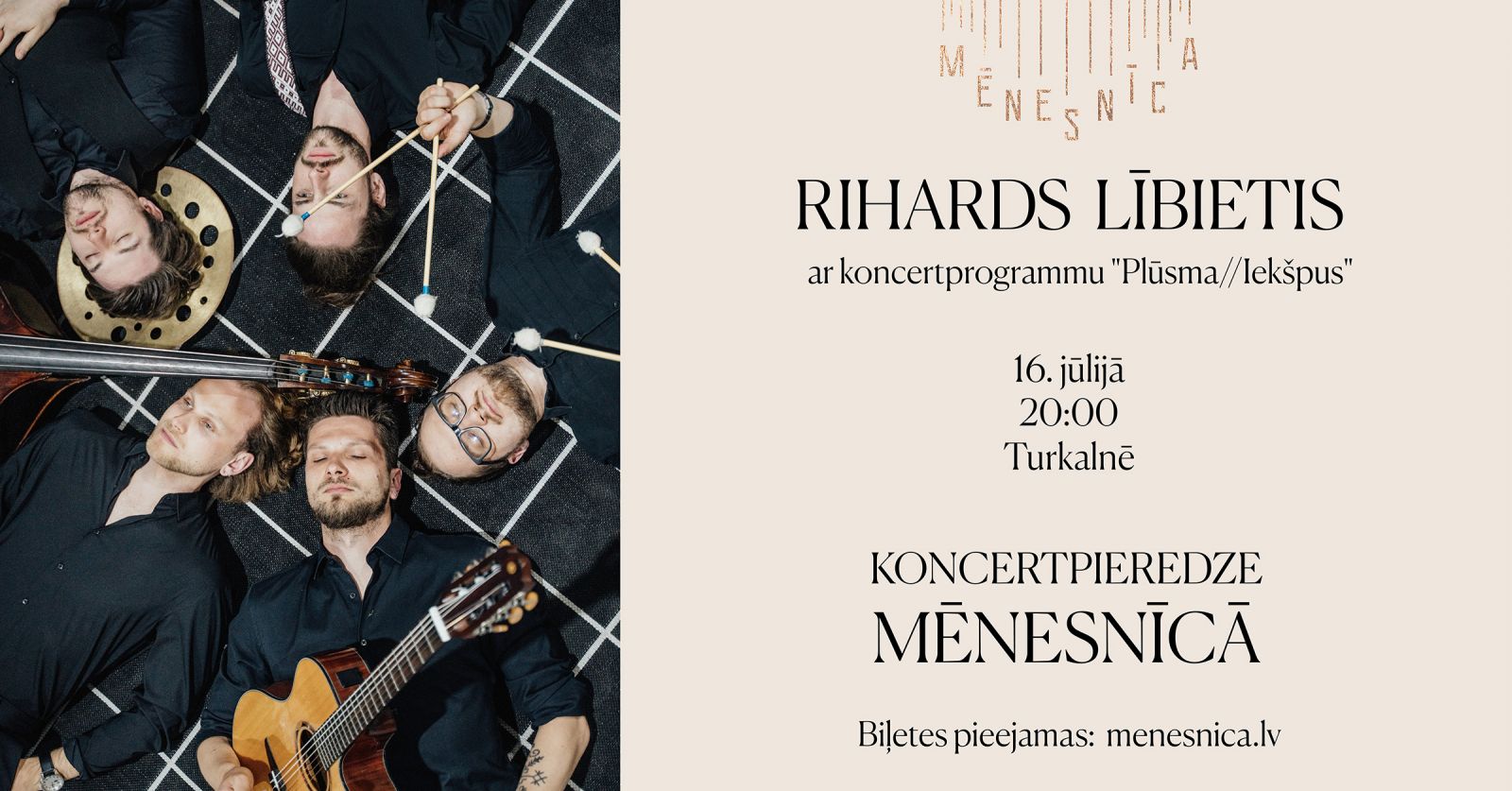 Rihards Lībietis ar koncertprogrammu “Plūsma//Iekšpus” Mēnesnīcā