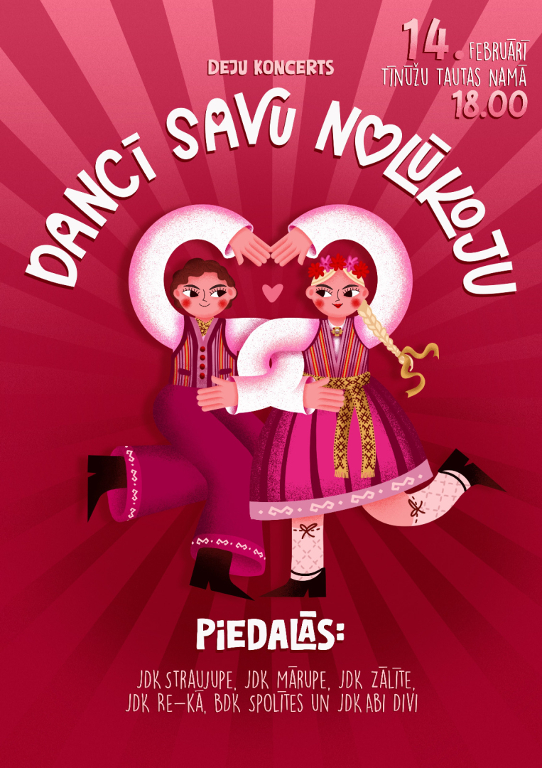 Deju koncerts Valentīndienas noskaņās Tīnūžos