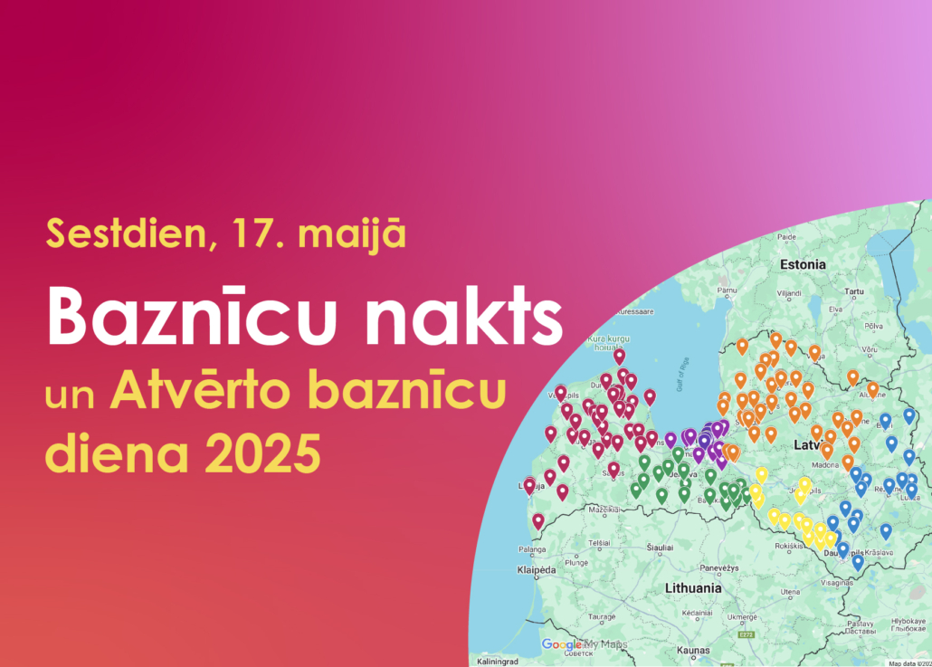 "Baznīcu nakts" un "Atvērto baznīcu diena"  2025 pasākumi OGRES NOVADĀ