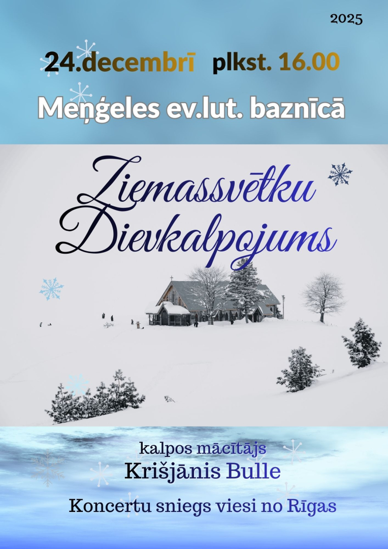Ziemassvētku Dievkalpojums Meņģelē