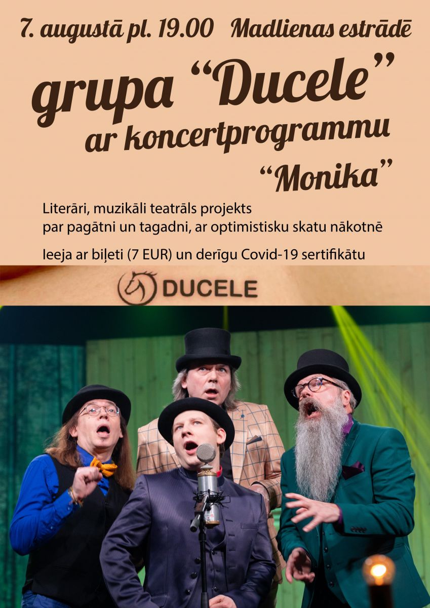 Brīvdabas koncerts - grupa Ducele Madlienā