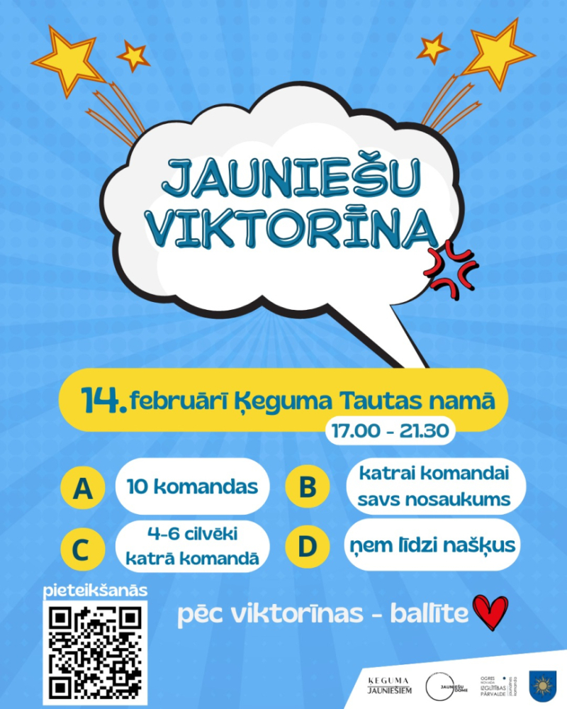 Jauniešu viktorīna Ķegumā