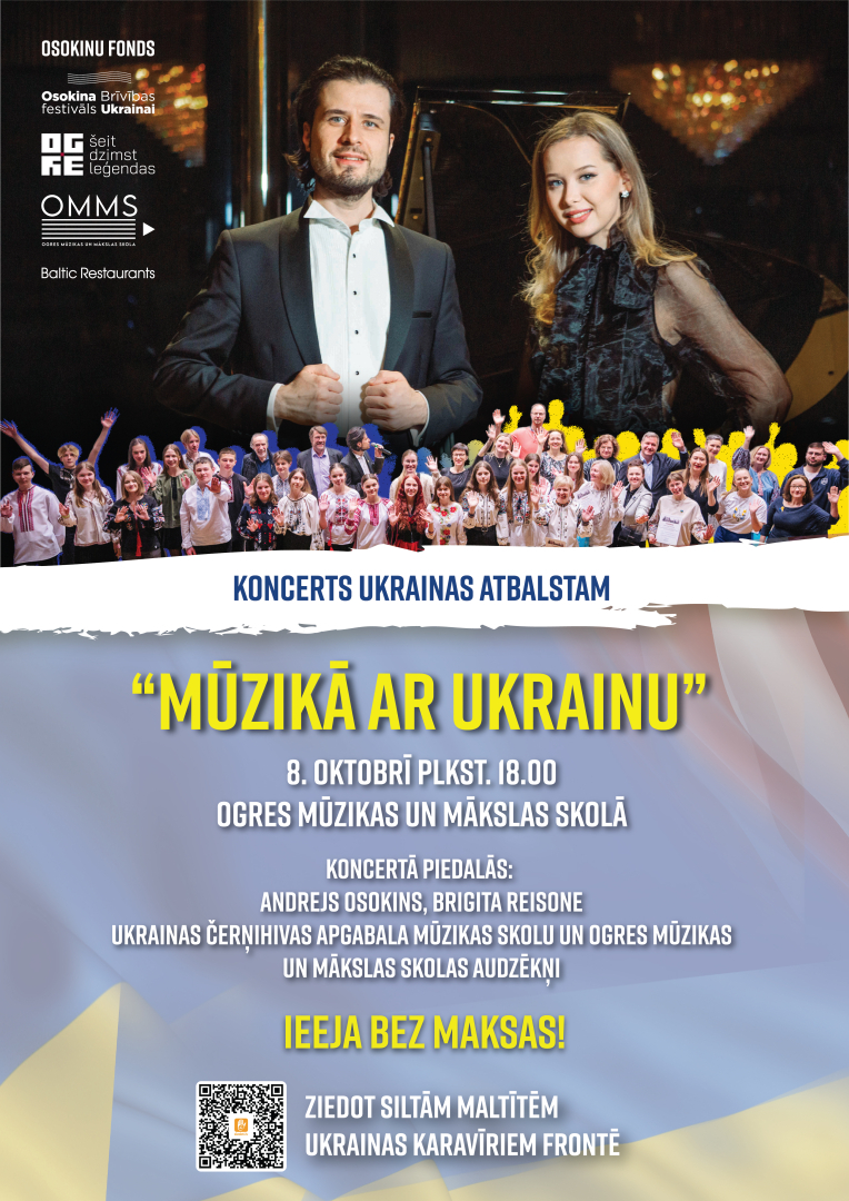 Ukrainas atbalsta koncerts MŪZIKĀ AR UKRAINU Ogrē