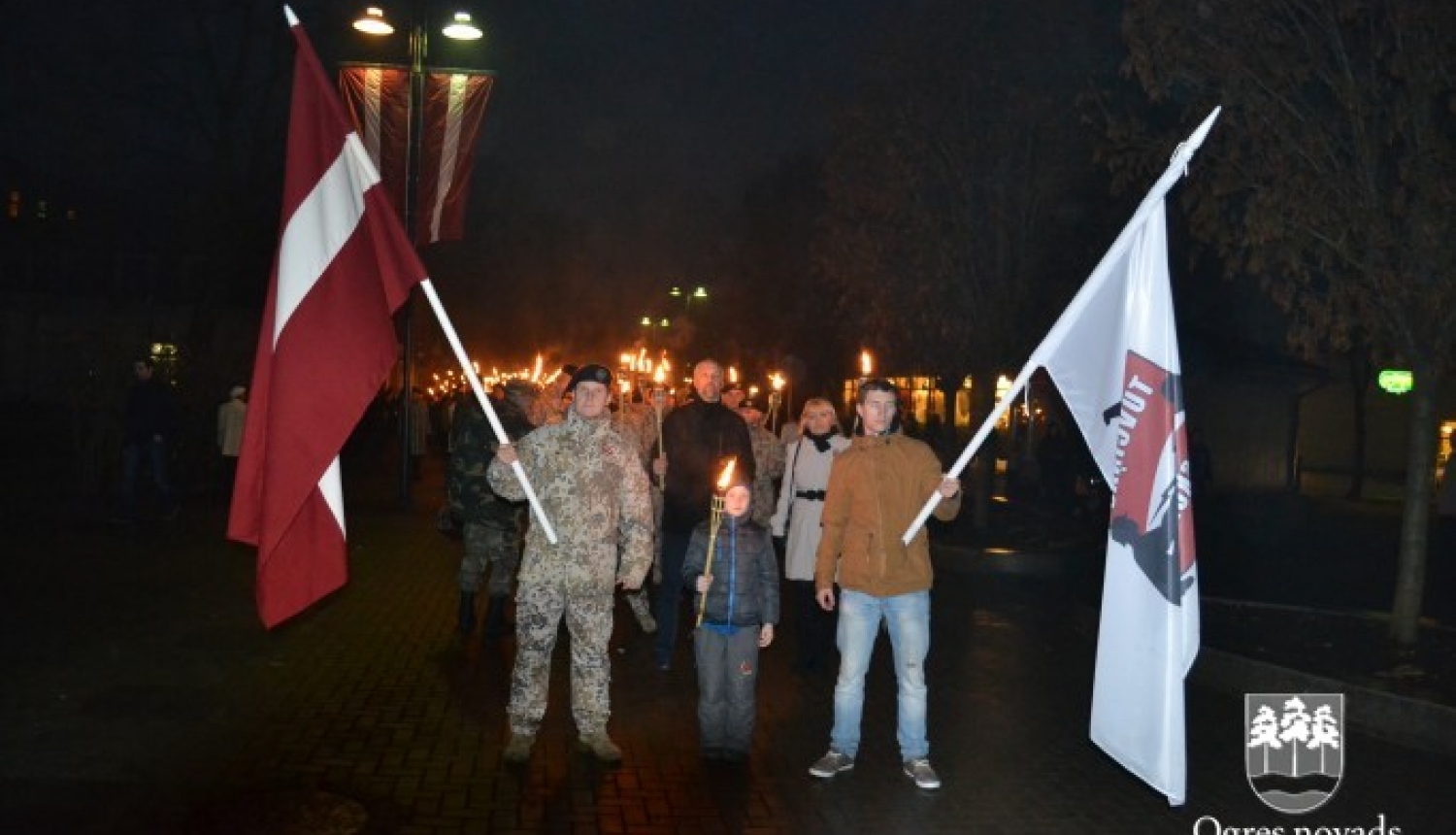 Lāčplēša diena Ogrē. Foto-V. Stāvusis