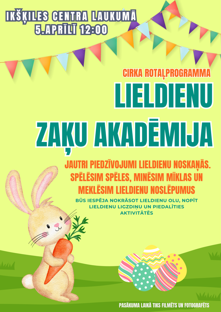 Lieldienu pasākums “Zaķu akadēmija” Ikšķilē