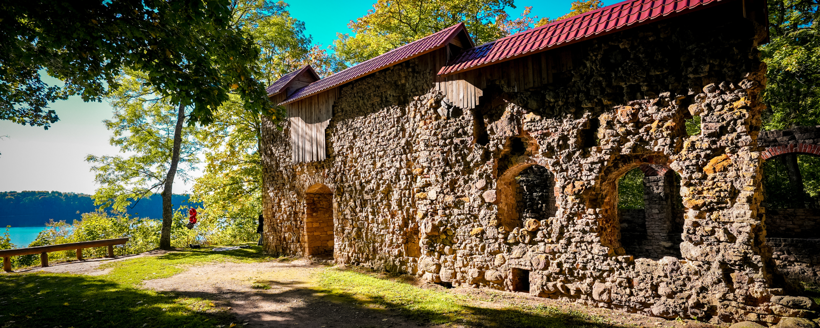 Lielvārdes pilsdrupas, rudens