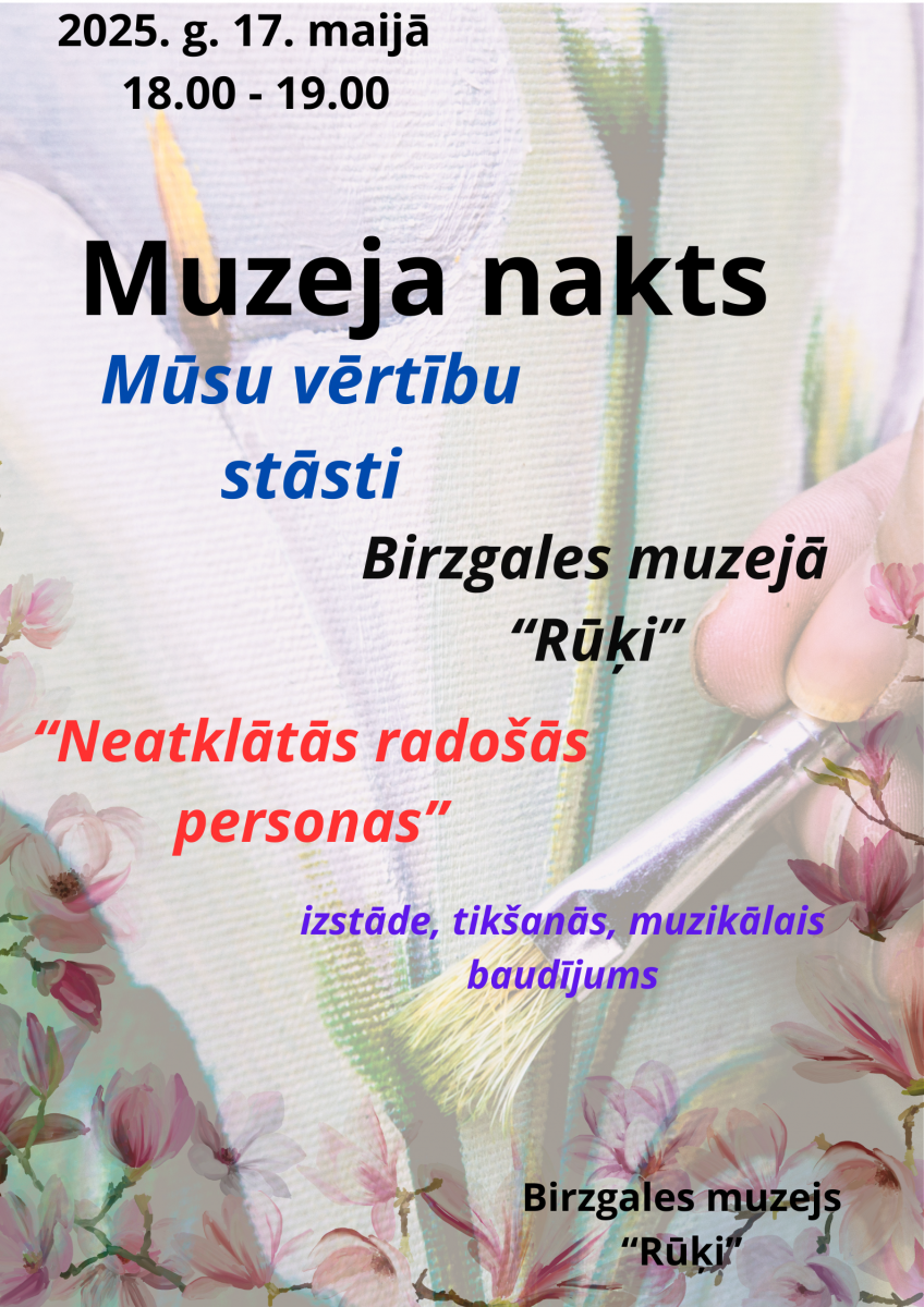 Muzeju nakts 2025 BIRZGALES PAGASTA MUZEJĀ “RŪĶI”