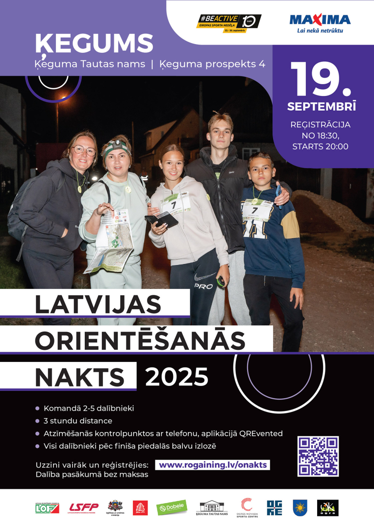 Latvijas orientēšanās nakts Ķegumā